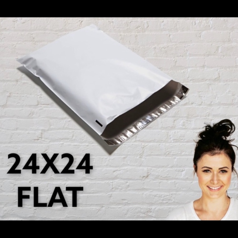 10 24X24 White Poly Mailers, Shipping Envelopes, Bags, PRICE IS FIRM - Picture 4 of 4